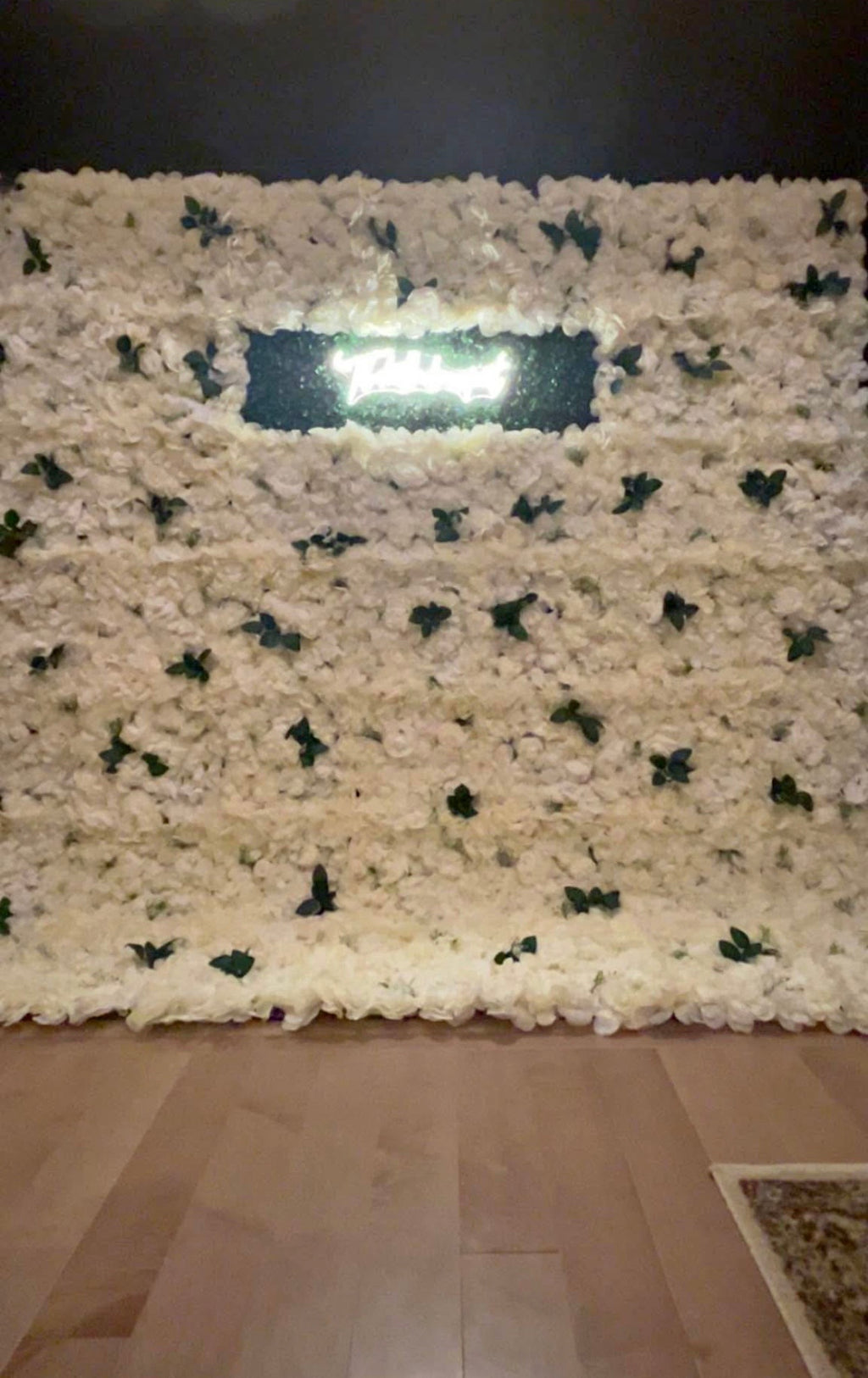 Luxury White Floral Backdrop